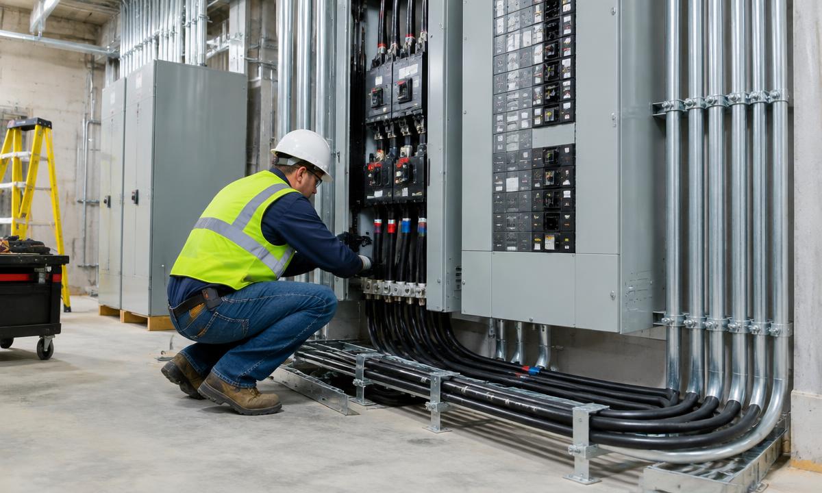 Electrical Construction installation by VoltEdge Projects